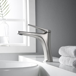 Grifo de lavabo monomando serie DELOS acabado acero S.316 - Imagen 1