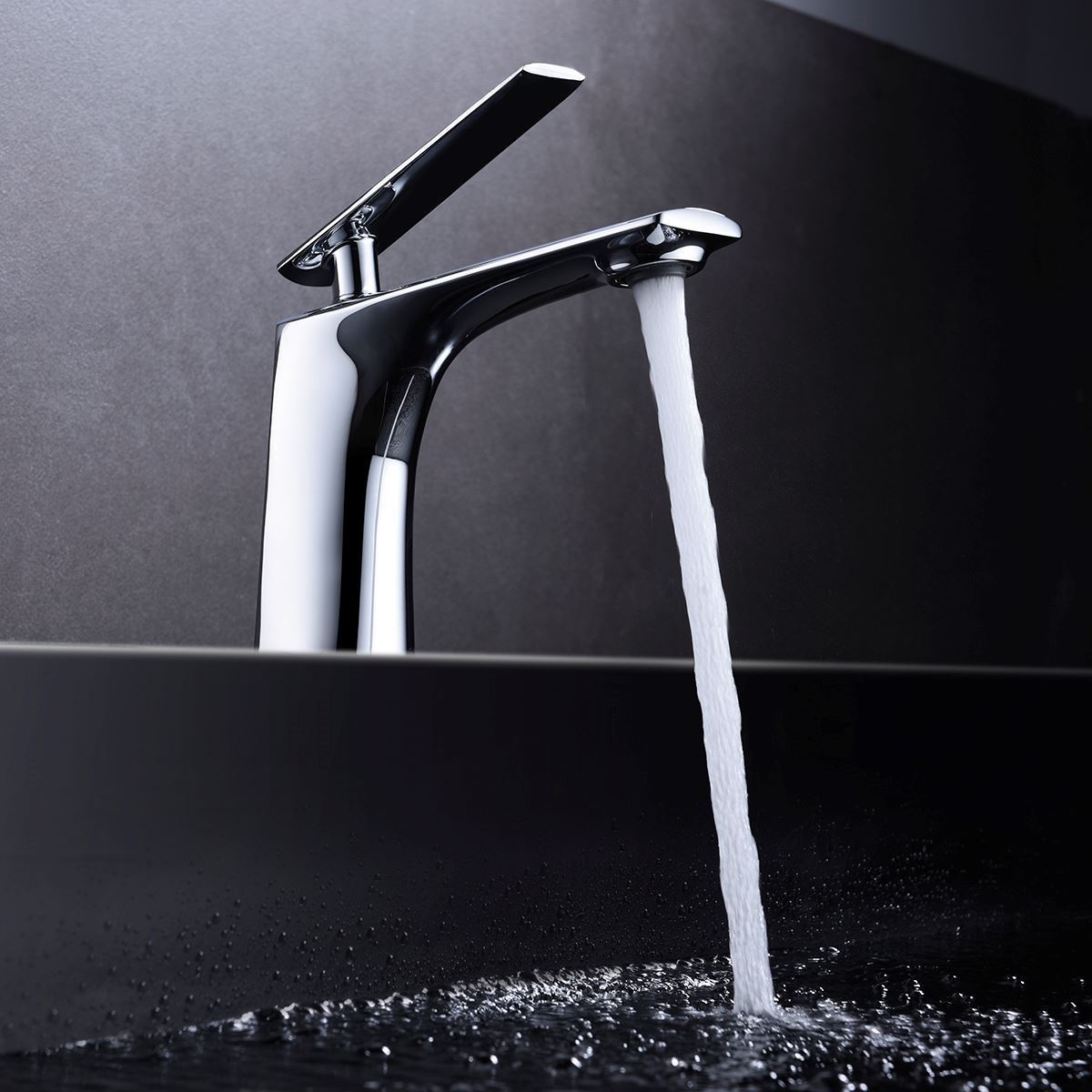 Grifo de lavabo monomando serie ESCOCIA acabado cromo - Imagen 1