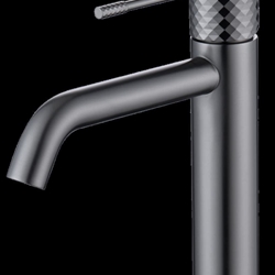 Grifo de lavabo monomando serie GENOVA acabado black gun metal - Imagen 2