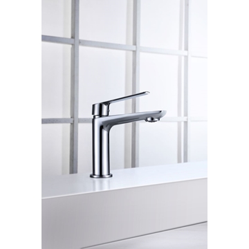 Grifo de lavabo monomando serie LUXOR acabado cromo - Imagen 1