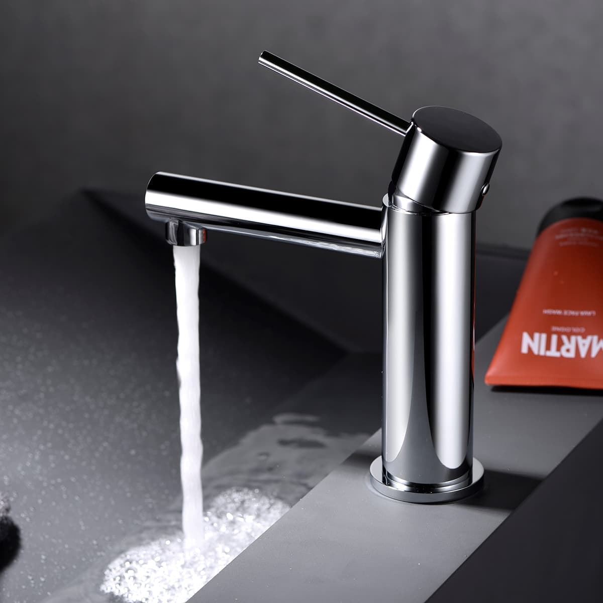 Grifo de lavabo monomando serie MILOS acabado cromo - Imagen 1