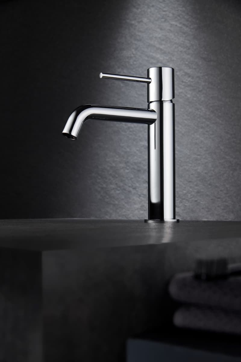 Grifo de lavabo monomando serie MONZA acabado cromo - Imagen 1