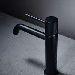 Grifo de lavabo monomando serie MONZA acabado negro mate - Imagen 1