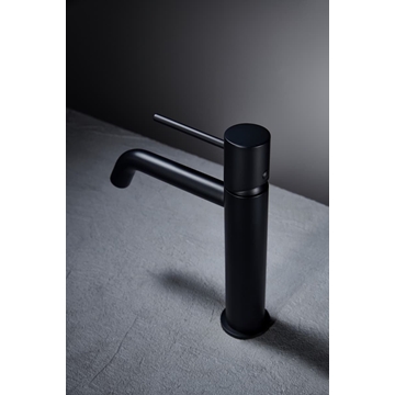 Grifo de lavabo monomando serie MONZA acabado negro mate - Imagen 1