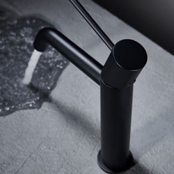 Grifo de lavabo monomando serie MONZA acabado negro mate - Imagen 2