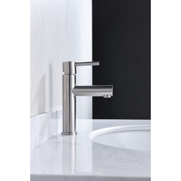 Grifo de lavabo monomando serie MOSCU acabado acero S.316 - Imagen 1