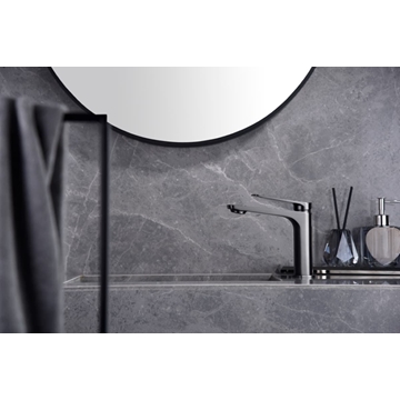 Grifo de lavabo monomando serie NAPOLES acabado black gun metal - Imagen 1