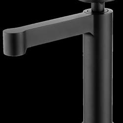 Grifo de lavabo monomando serie OLIMPO acabado negro mate - Imagen 1