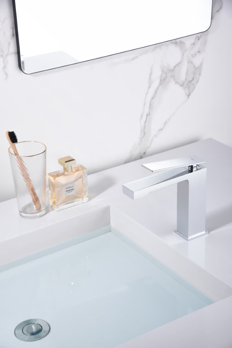 Grifo de lavabo monomando serie PISA acabado cromo - Imagen 1