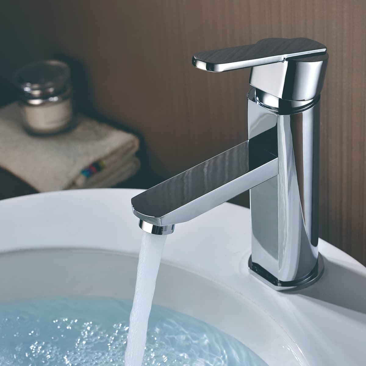 Grifo de lavabo monomando serie ROMA acabado cromo - Imagen 1