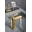 Grifo de lavabo monomando serie ROMA acabado oro cepillado - Imagen 1