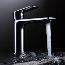 Grifo de lavabo monomando serie SAONA acabado cromo - Imagen 1