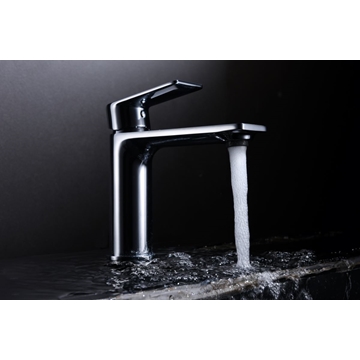 Grifo de lavabo monomando serie SAONA acabado cromo - Imagen 1