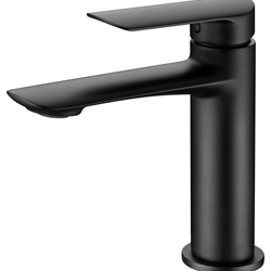 Grifo de lavabo monomando serie URAL acabado negro mate - Imagen 1