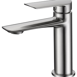 Grifo de lavabo monomando serie URAL acabado niquel cepillado - Imagen 2