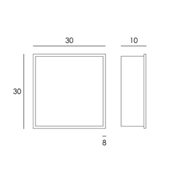 Hornacina 30x30 cm acabado negro mate - Imagen 2