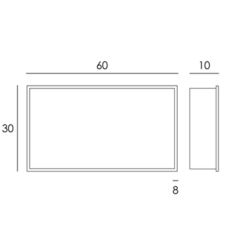 Hornacina 60x30 cm acabado blanco mate - Imagen 2