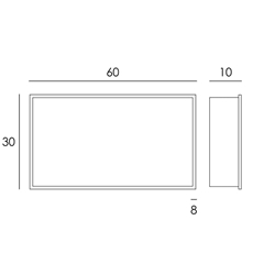 Hornacina 60x30 cm acabado negro mate - Imagen 2
