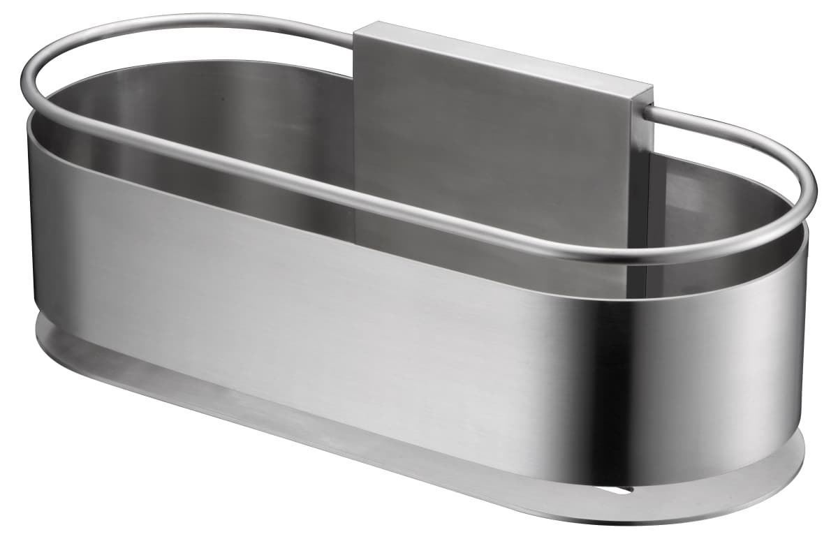 Jabonera de pared serie ANGA acabado niquel cepillado - Imagen 1