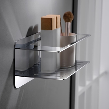 Jabonera de pared serie BETHARI acabado cromo - Imagen 1