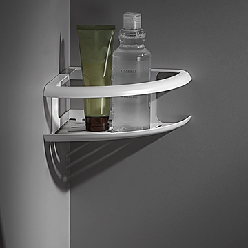 Jabonera de pared serie DHANU acabado blanco mate - Imagen 1