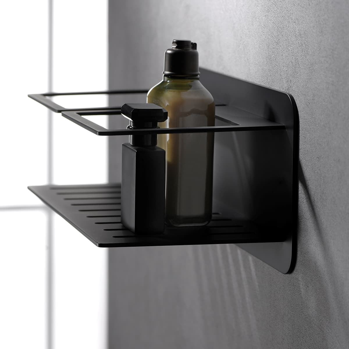 Jabonera de pared serie IMAM acabado negro mate - Imagen 1