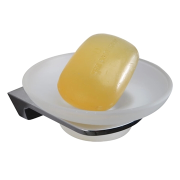 Jabonera de pared serie LUXOR acabado cromo - Imagen 1