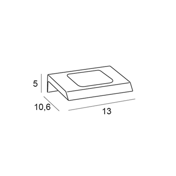 Jabonera de pared serie MARINA acabado cromo - Imagen 2