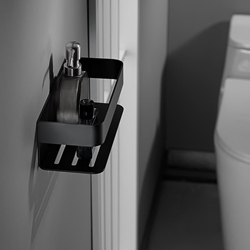 Jabonera de pared serie MAYURA acabado negro mate - Imagen 1