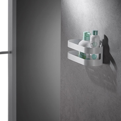 Jabonera de pared serie NIRMALA acabado blanco mate - Imagen 1