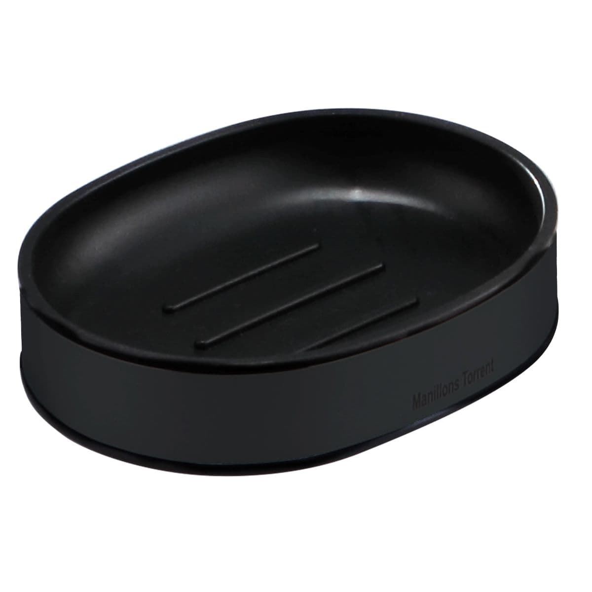 Jabonera de sobremesa acabado negro mate - Imagen 1