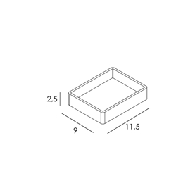 Jabonera de sobremesa serie NATURA acabado madera y cromo - Imagen 2