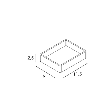 Jabonera de sobremesa serie NATURA acabado madera y cromo - Imagen 2