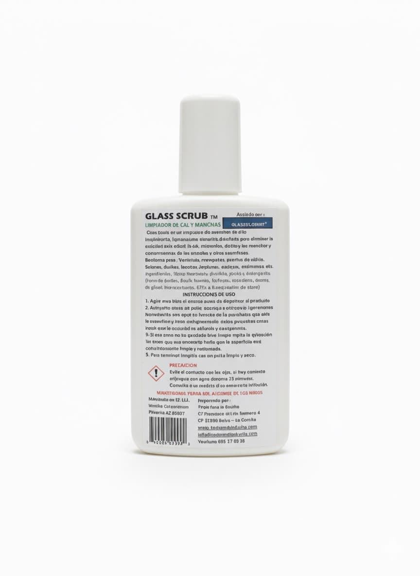 Limpiador patentado para eliminar la cal y manchas GLASS SCRUB 150 ml - Imagen 2