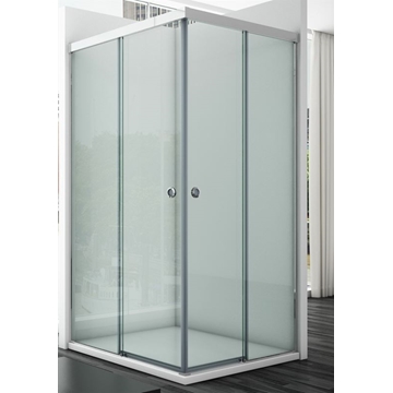 Mampara angular de ducha plata brillo modelo Kios - Imagen 1