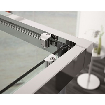 Mampara angular de ducha plata brillo modelo Kios - Imagen 2