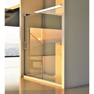 Mampara de ducha 1 fija + 1 corredera modelo Vereda - Imagen 2