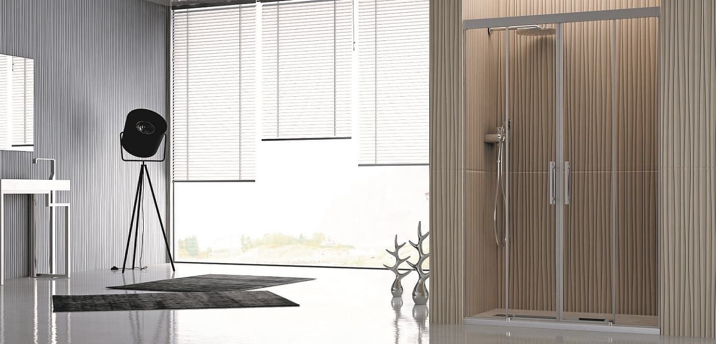 Mampara de ducha 2 fijas + 2 correderas modelo Bejar - Imagen 1