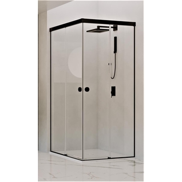 Mampara de ducha color negro modelo KIOS Black - Imagen 1