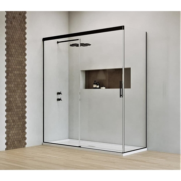 Mampara de ducha color negro modelo TREVI Black - Imagen 1