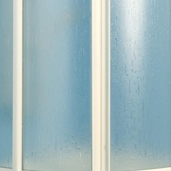 Mampara de ducha semicircular blanco y acrílico modelo MÁLAGA - Imagen 2