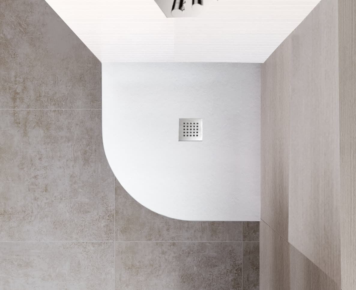 Pack - 1 - Plato de ducha semicircular resina + Mampara ducha semicircular PRESTIGE Gme - Imagen 2