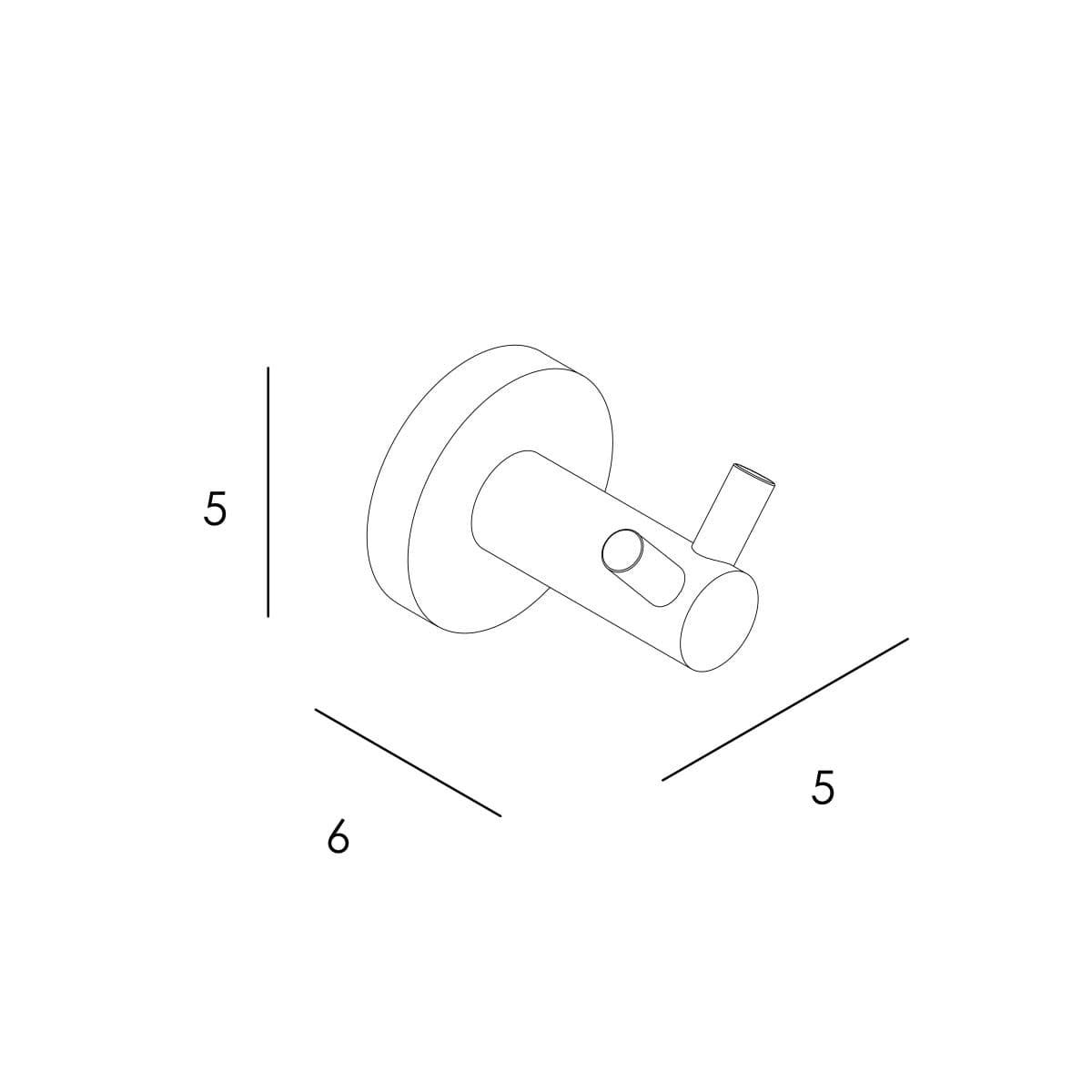 Percha doble serie NEO acabado negro mate - Imagen 2