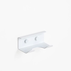 Percha doble serie SLIM acabado blanco mate - Imagen 1