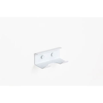Percha doble serie SLIM acabado blanco mate - Imagen 1