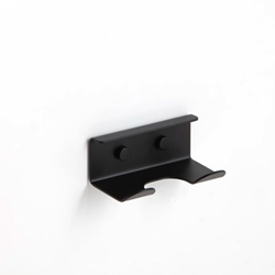 Percha doble serie SLIM acabado negro mate - Imagen 1