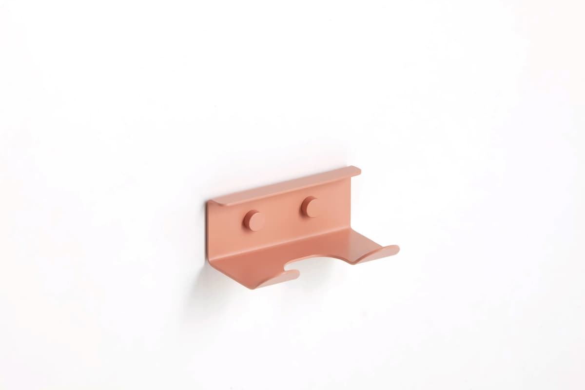 Percha doble serie SLIM acabado terracota - Imagen 1