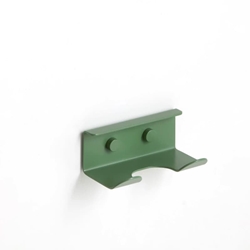 Percha doble serie SLIM acabado verde reseda - Imagen 1