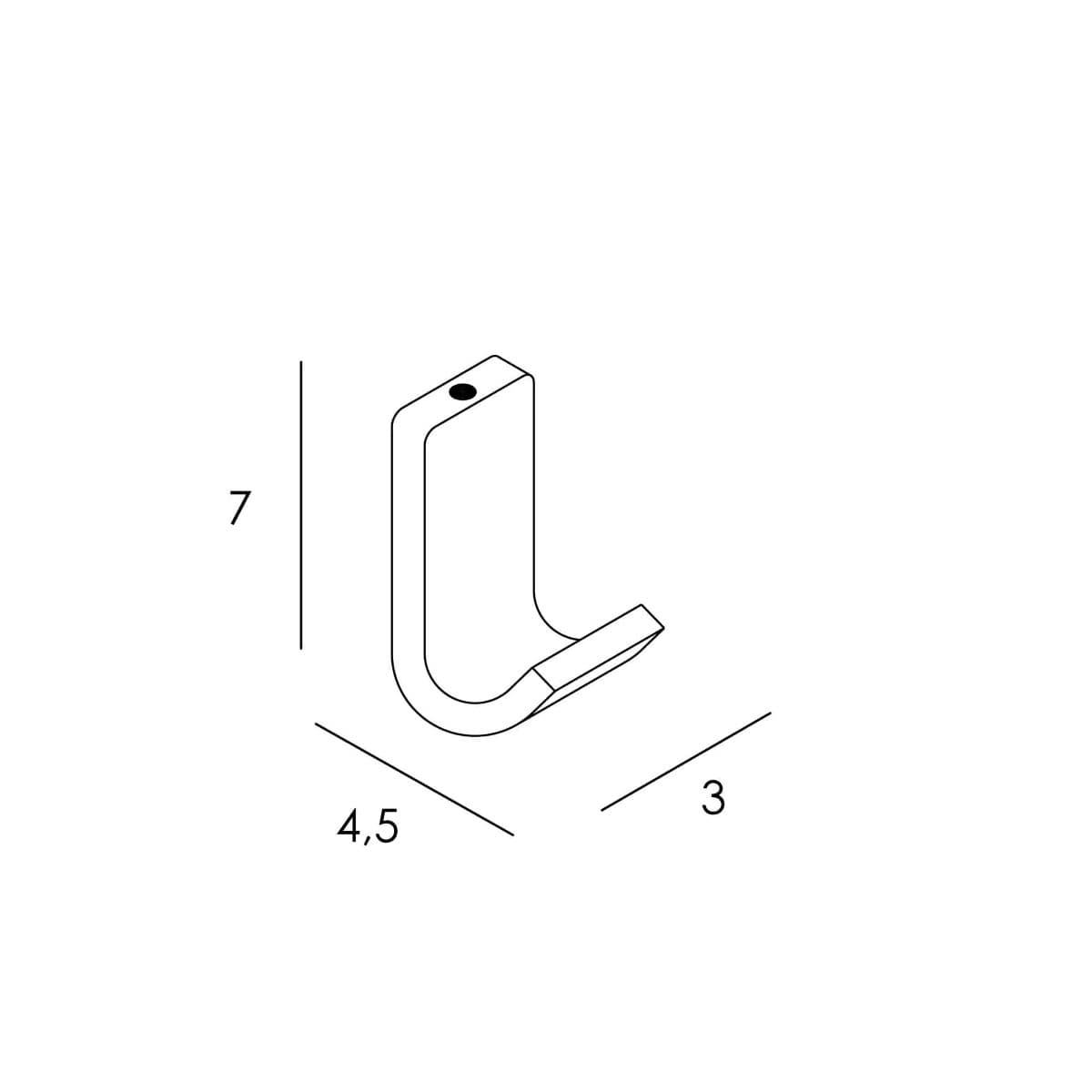 Percha serie NICOLE acabado cromo - Imagen 2