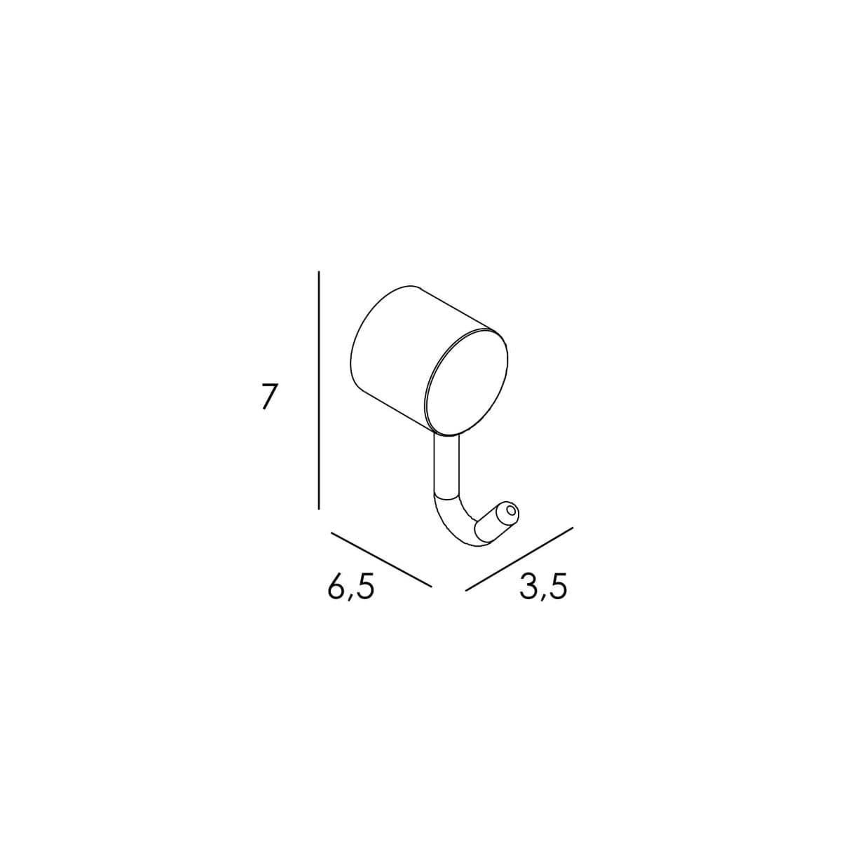 Percha serie PUNT acabado cromo - Imagen 2